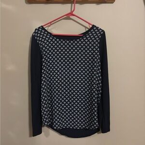 Women’s Dark Blue Loft Long Sleeve Top